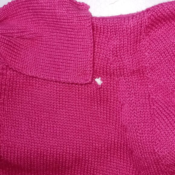 Juicy Couture Hot Pink Bow Sweater Top Size M Barbiecore  /B17 - Picture 4 of 6